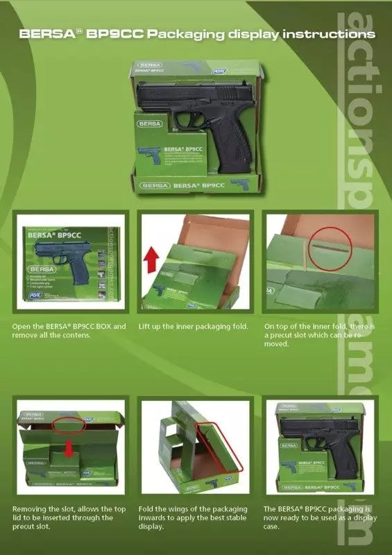 Bersa BP9CC GBB Pistol Replica