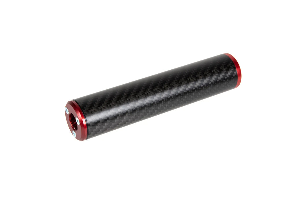 Carbon Silencer 30x150mm - Red