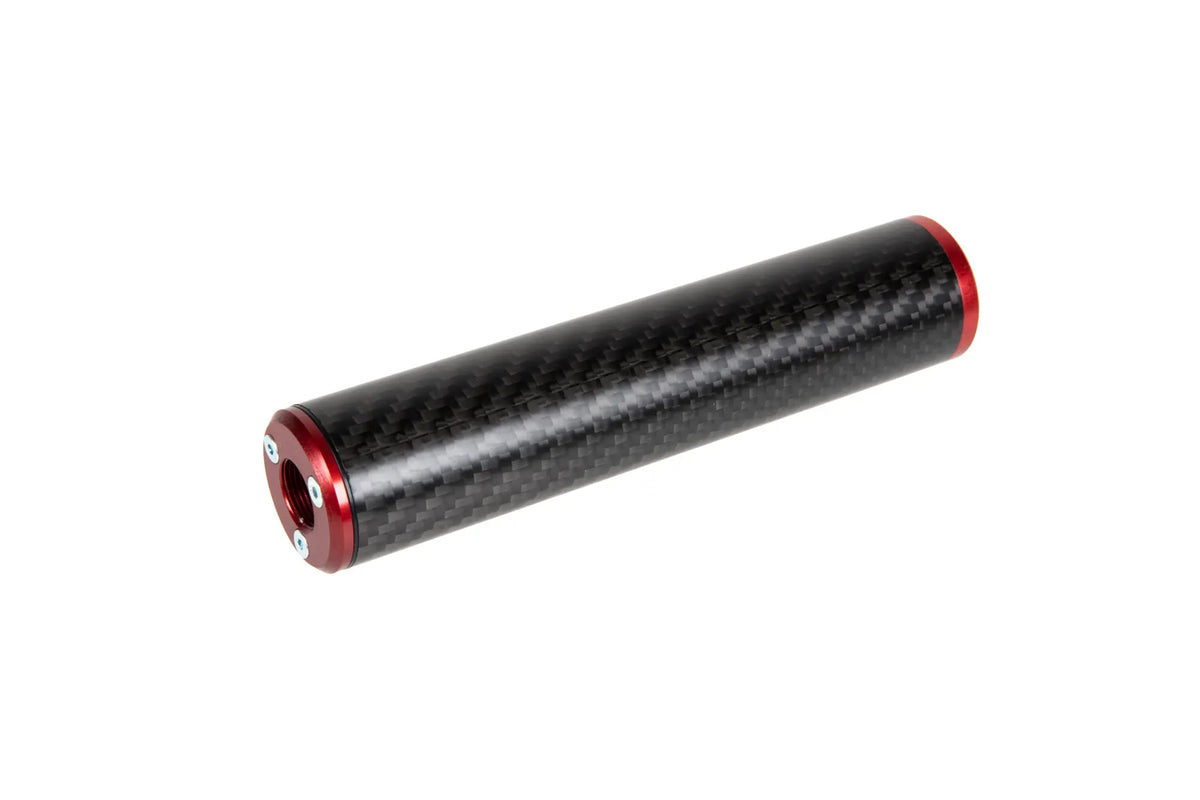Carbon Silencer 30x150mm - Red