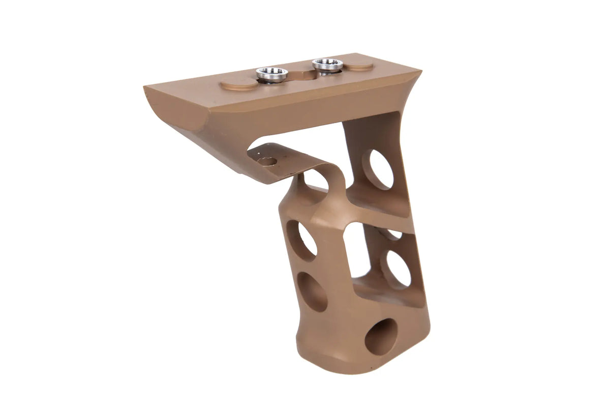 CNC angle grip on Keymod Tan