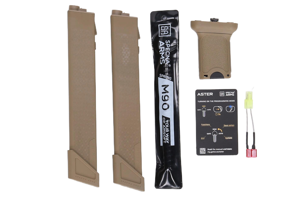 Specna Arms SA-X01 EDGE 8.5" Half-Tan AEG submachine gun - OUTLET