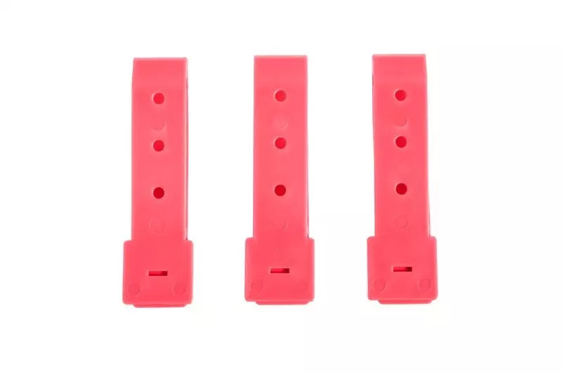 3 3pcs polymer buckle set - pink"