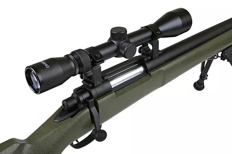 SW-04 Sniper Rifle Replica with Scope and Bipod - Olive Drab