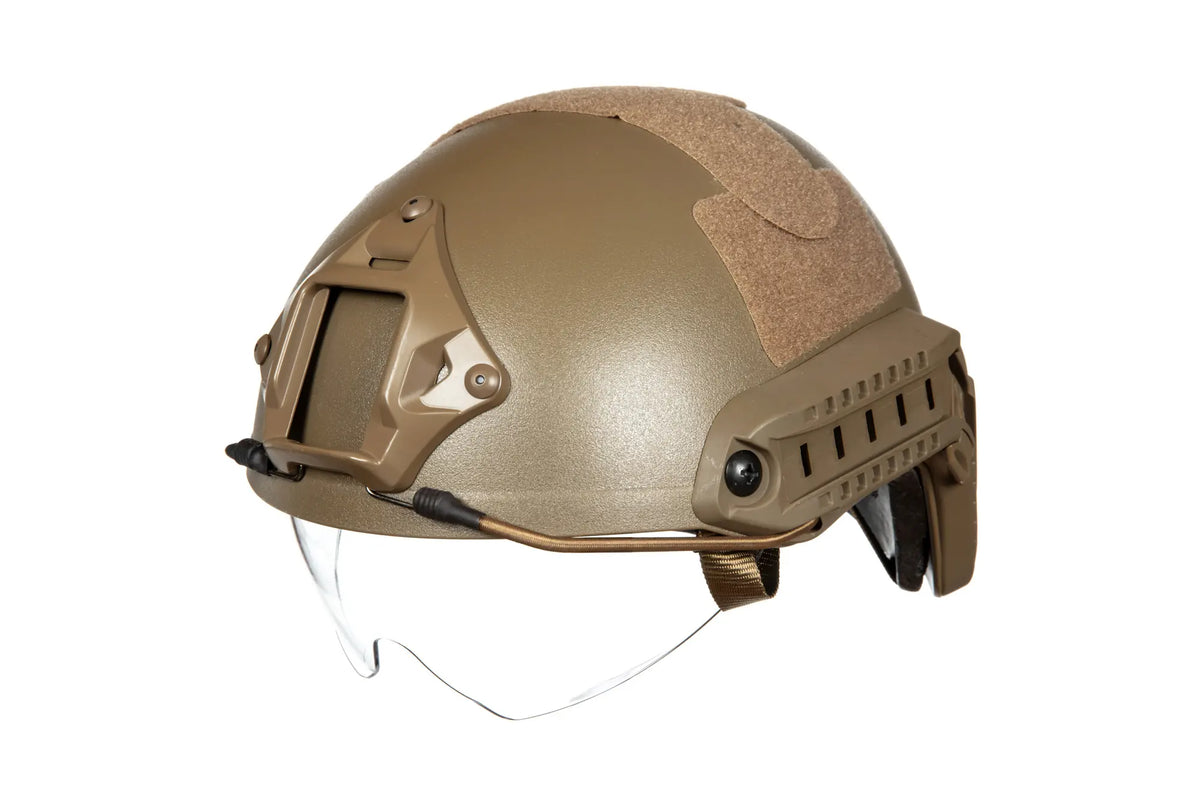 X-Shield MH helmet replica with goggles - Tan