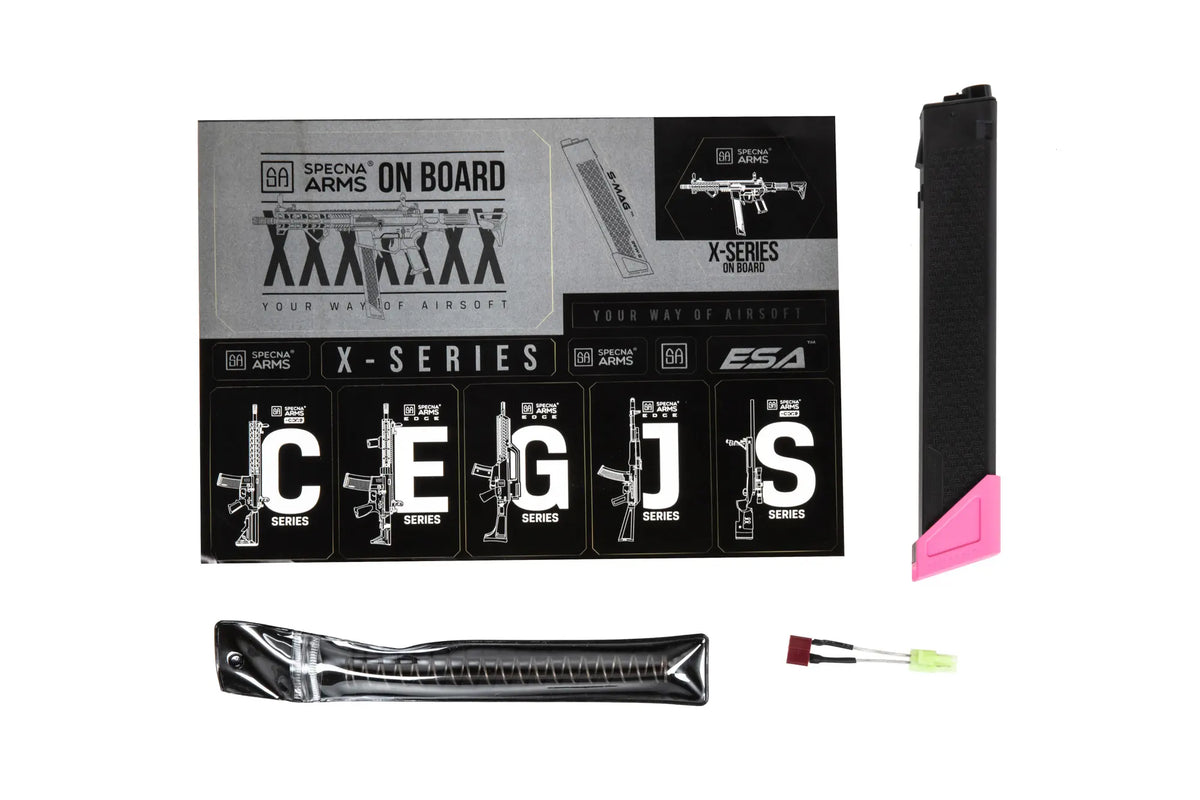 Airsoft submachine gun Specna Arms SA-FX02 FLEX™ HAL ETU™ Pink