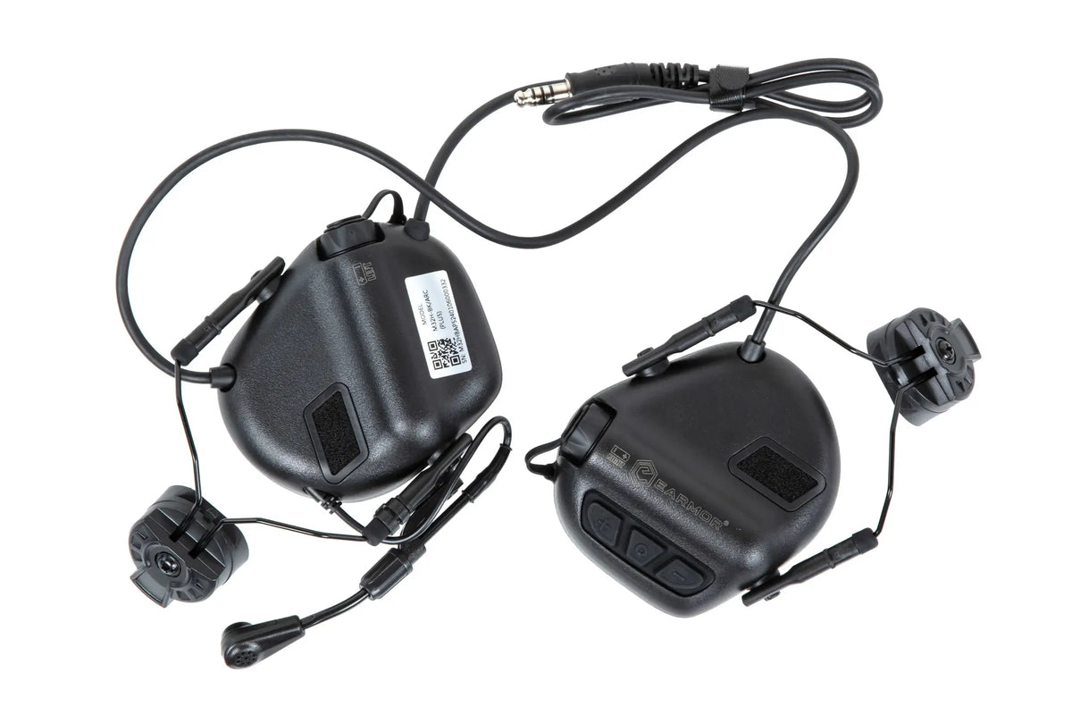 Earmor M32H Plus Black Active Hearing Protectors