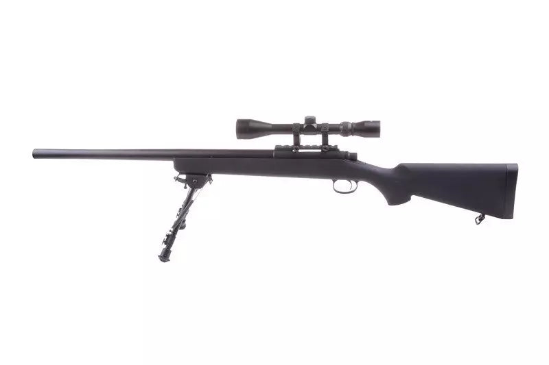 SW-10 Sniper Rifle Replica with scope and bipod (Upgraded) - black