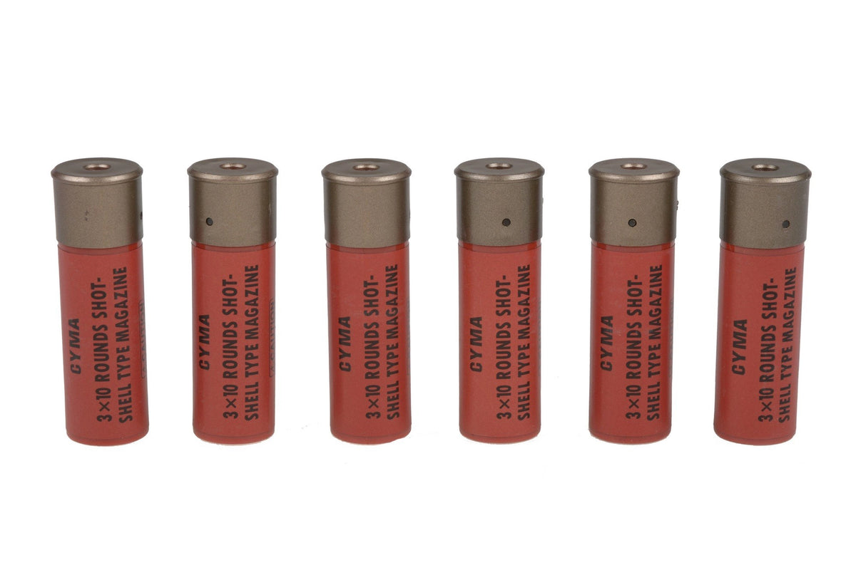 Set of Shells for Spring-Action Shotgun Replicas (6 Pieces)