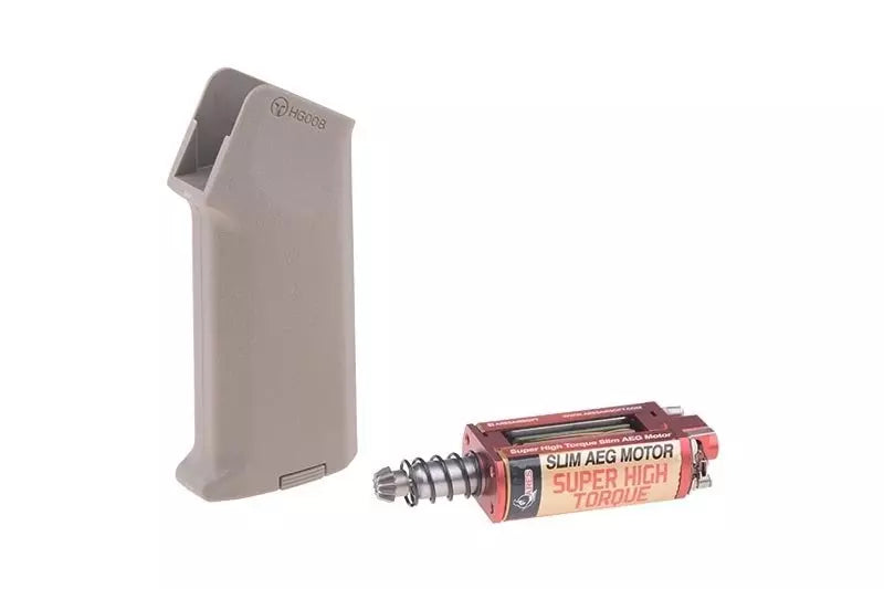 SHT SLIM AMOEBA Motor Grip Set - Long - Tan
