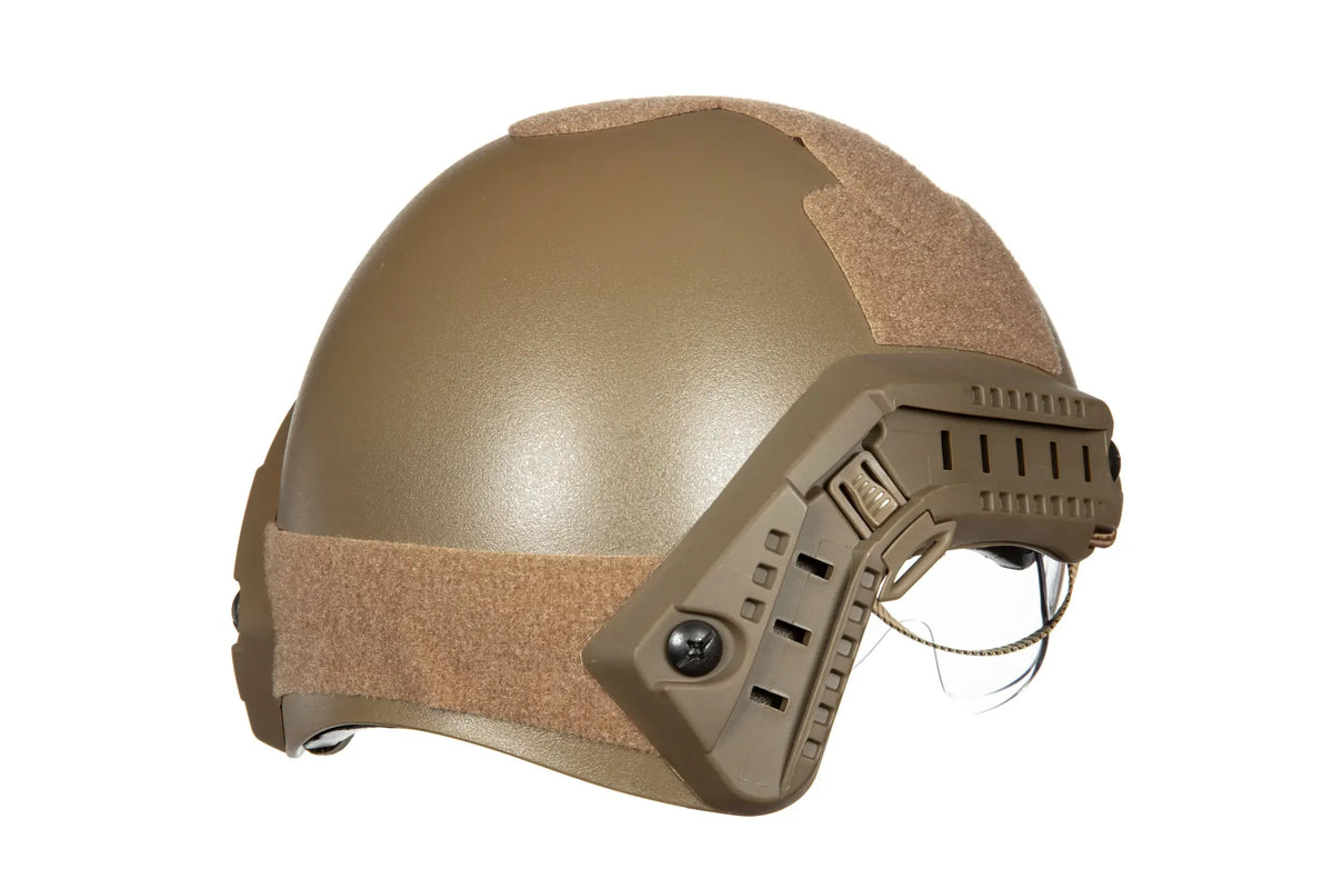 X-Shield MH helmet replica with goggles - Tan