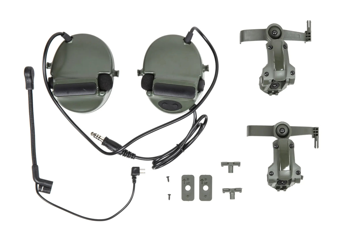 Tactical headset Wosport C5 HD-24-A Olive