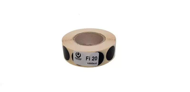Stickers for 20mm shooting targets - 2000 pcs. - Black