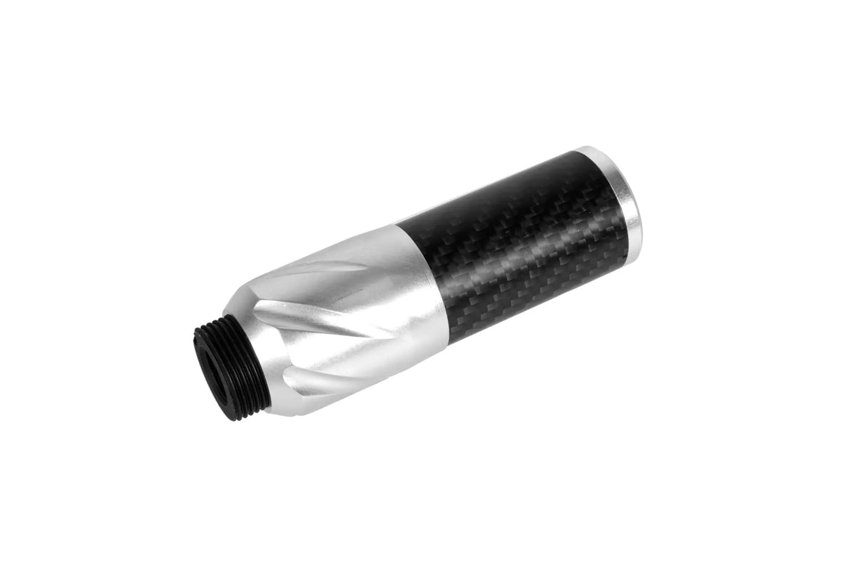 Carbon Silencer DSL2 36x100mm - Silver