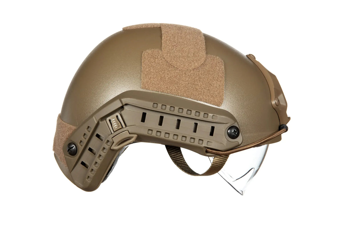 X-Shield MH helmet replica with goggles - Tan