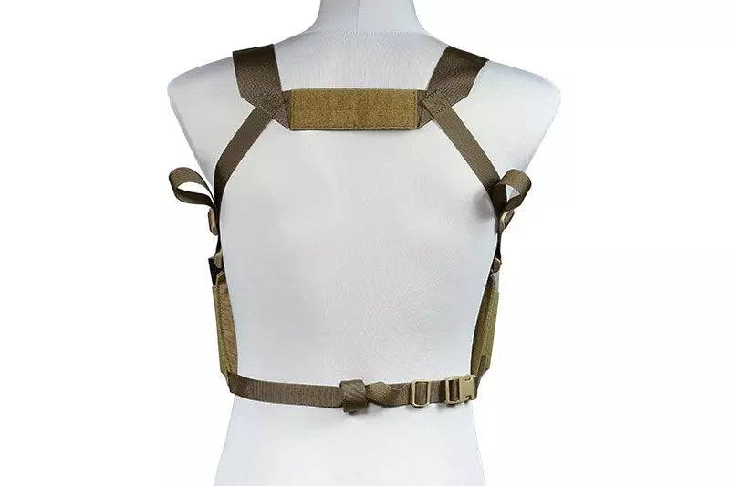 Low-Profile Speed Chest Rig Tactical Vest - Coyote Brown