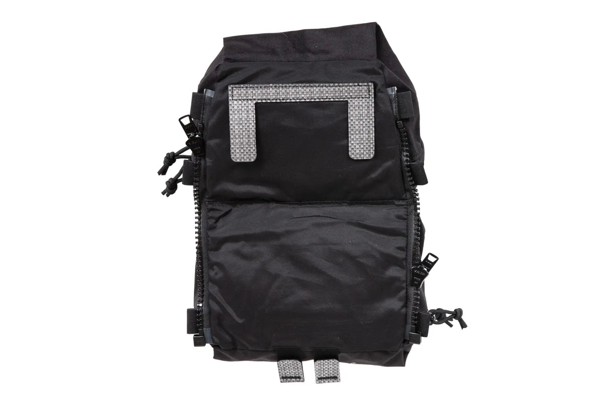 Back panel with MOLLE system for V5 PC Wosport tactical vest Black