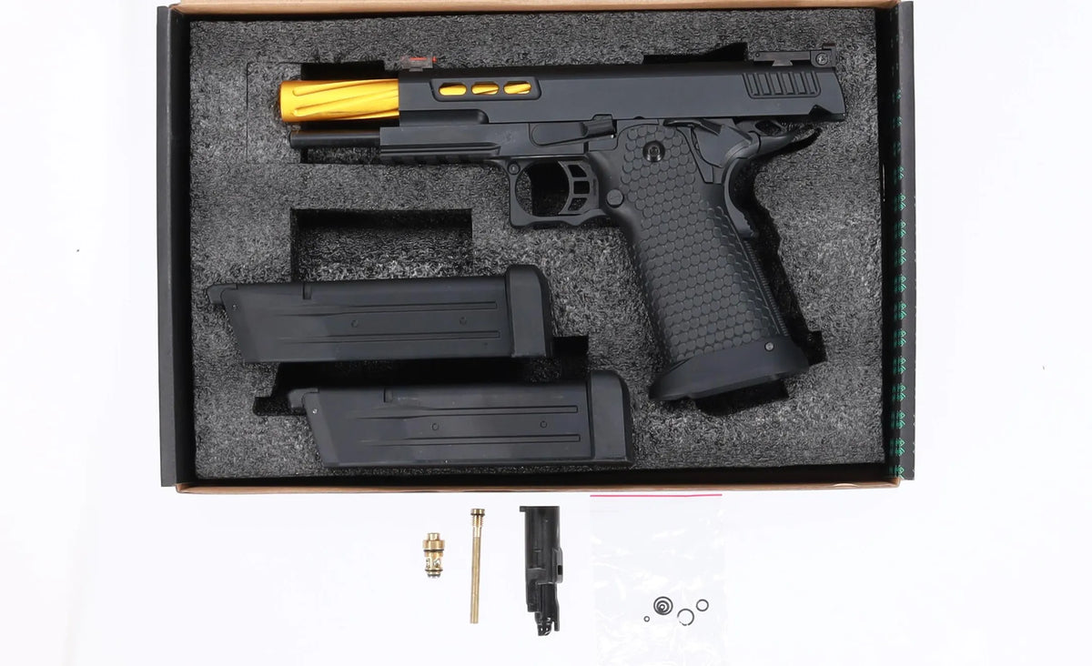 Specna Arms Hi-Capa SA-VGP06 VAPOR GBB Pistol - Black and Gold