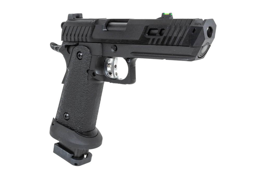 airsoft SRC Dark Viper DUAL POWER pistol with CO2 magazine Black