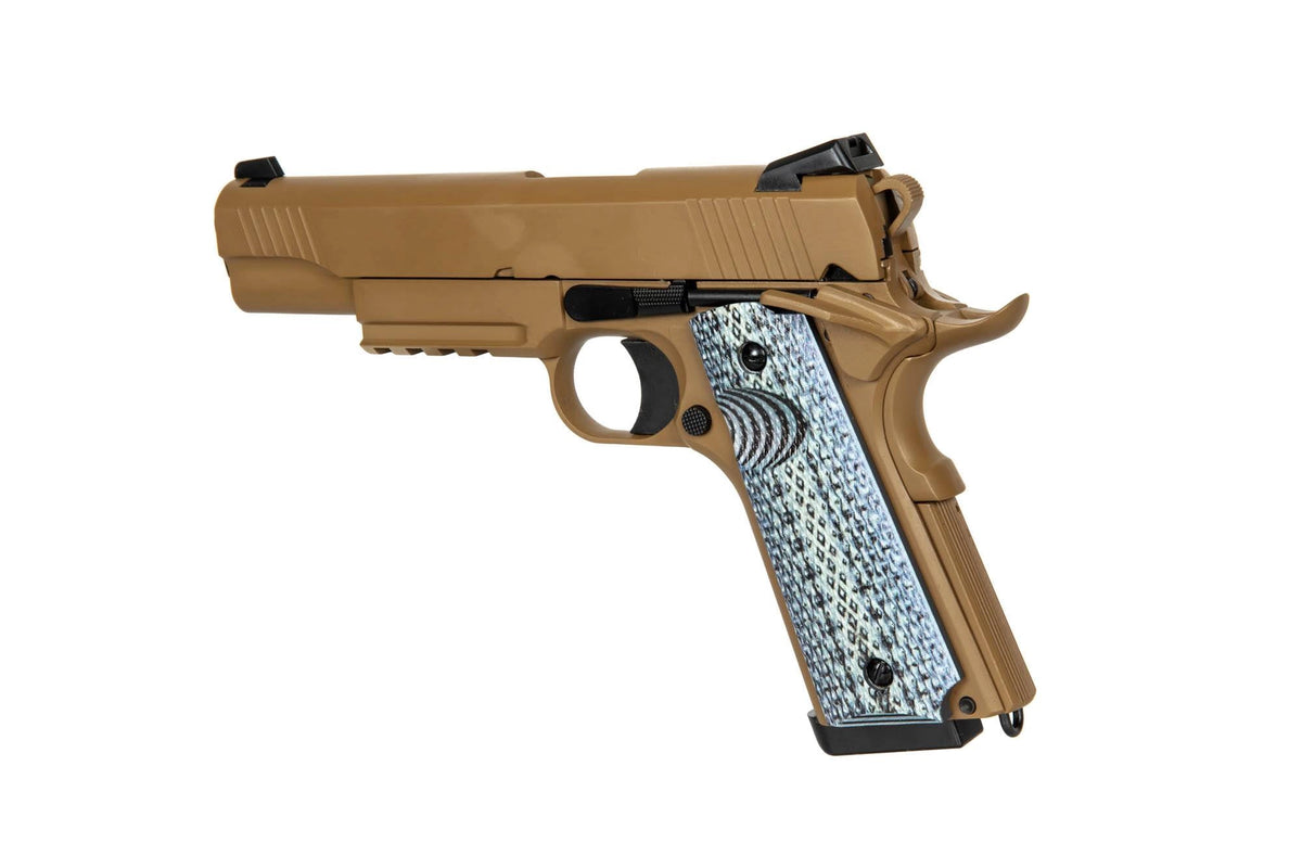 Airsoft Pistol Double Bell CQBP 739 CO2 Tan
