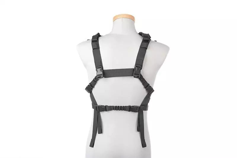 Low Profile Chest Rig Tactical Vest - Black