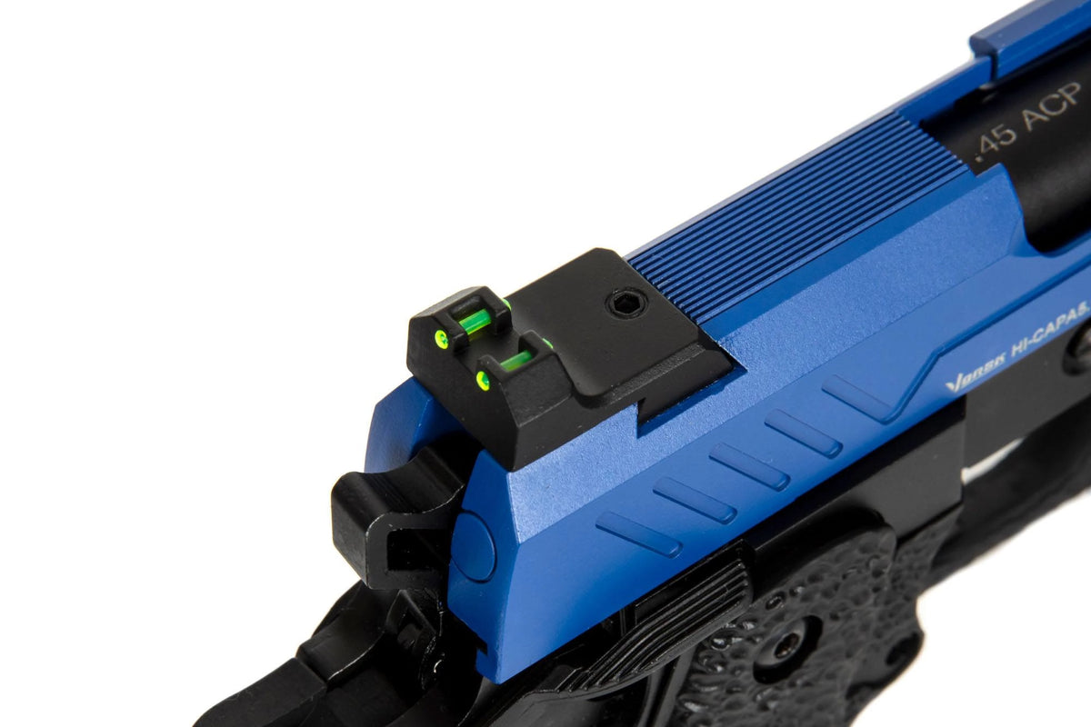 Hi-Capa 5.1 Split Side Pistol Replica - Blue / Black (with BDS Sight)