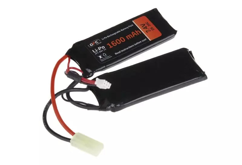 LiPo 7.4V 1600mAh 20/40C 2-module battery